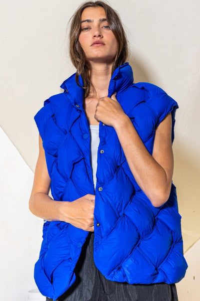 Bucketlist Button-Up Down Puffer Vest