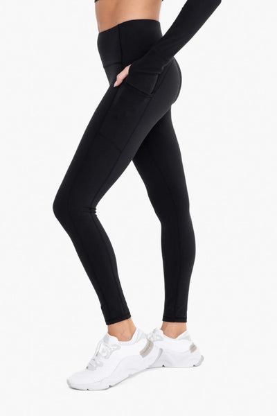 Mono B No Front Seam Lycra-Blend Swoop Leggings