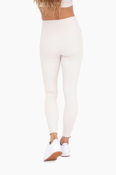 Mono B No Front Seam Lycra-Blend Swoop Leggings