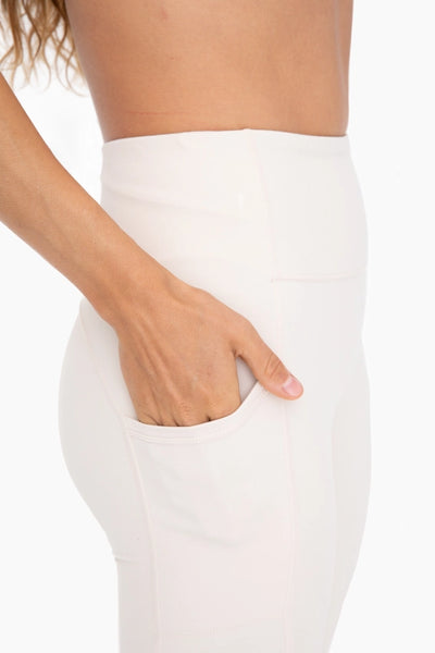 Mono B No Front Seam Lycra-Blend Swoop Leggings