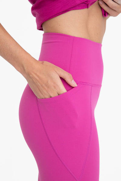 Mono B Tapered Band Essential Solid Highwaist Leggings