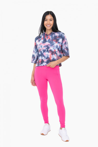 Mono B Tapered Band Essential Solid Highwaist Leggings