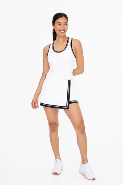 Mono B Varsity Stripe Tennis Skort