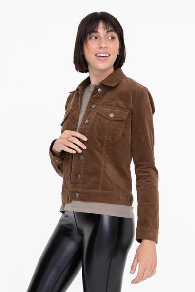 Slim Fit Corduroy Jacket Girl Intuitive