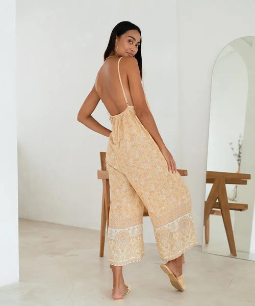 Jumpsuit - Aaliyah Jumpsuit in Citrine - Girl Intuitive - The Fox and The Mermaid -