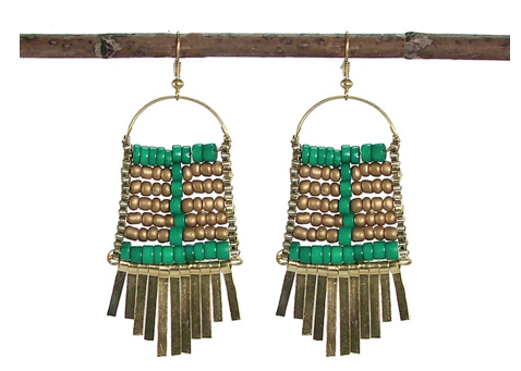 earrings - Abacus Earrings Teal - Girl Intuitive - WorldFinds -