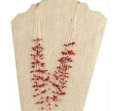 Necklace - Akha Necklace in Lava Rocks - Girl Intuitive - Marquet -