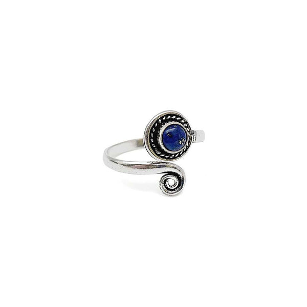 Ring - Anju Lapis Adjustable Ring - Girl Intuitive - Girl Intuitive - Silver-plated