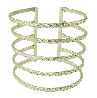 bracelet - Baroque Cuff Silver - Girl Intuitive - WorldFinds -