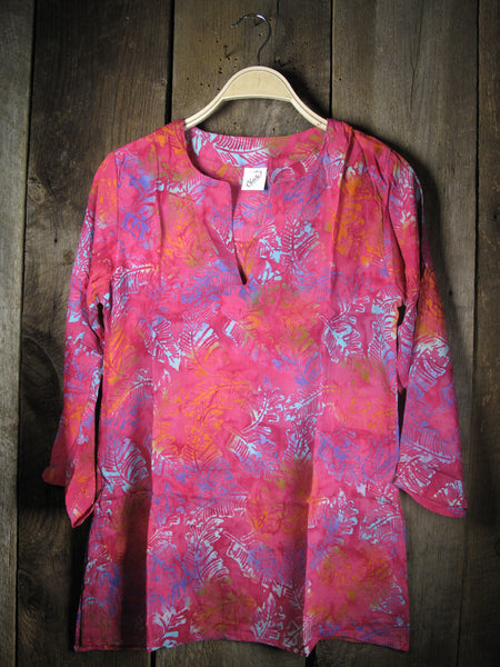 Tunic - Batik Tunics Lush in Pink - Girl Intuitive - Nusantara -