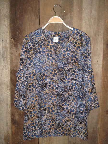 Tunic - Batik Tunics Navy - Girl Intuitive - Nusantara -