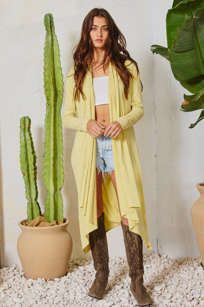 Bucketlist Draped Long Kimono Cardigan