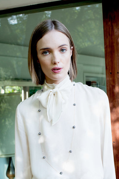 Necklace - Chan Luu Floating Pearl Layering Necklace - Girl Intuitive - Chan Luu -