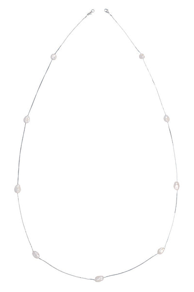 Necklace - Chan Luu Floating Pearl Layering Necklace - Girl Intuitive - Chan Luu -