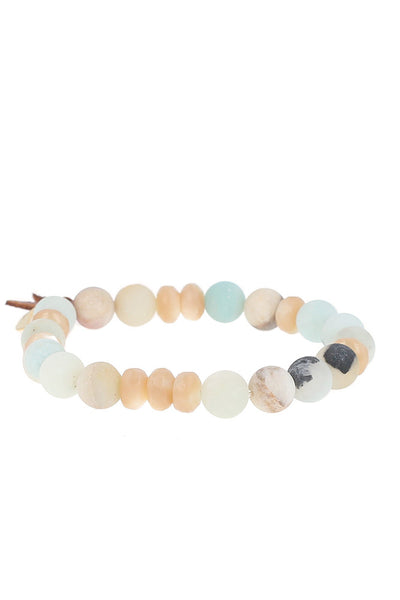 bracelet - Chan Luu Multi Amazonite Mix Stretch Bracelet - Girl Intuitive - Chan Luu -