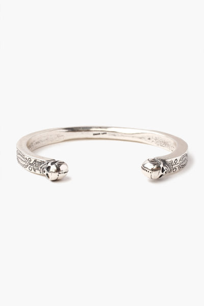 bracelet - Chan Luu Silver Skull Cuff - Girl Intuitive - Chan Luu -