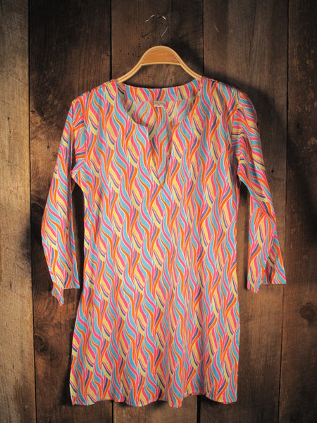 Tunic - Cotton Print Tunic Multicolor - Girl Intuitive - Nusantara -