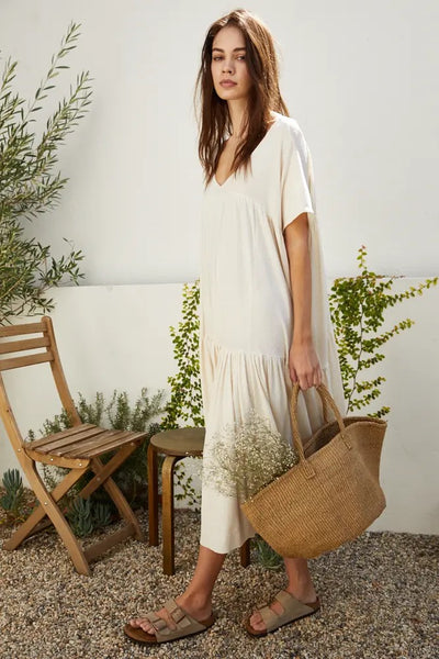 Cotton Jersey Tunic Maxi Dress Cotton Jersey Tunic Maxi Dress