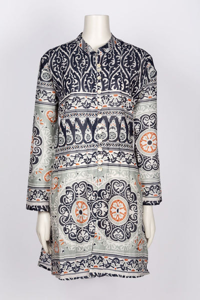 Top - Dolma Sujana Tunic Blue Rust - Girl Intuitive - Dolma -