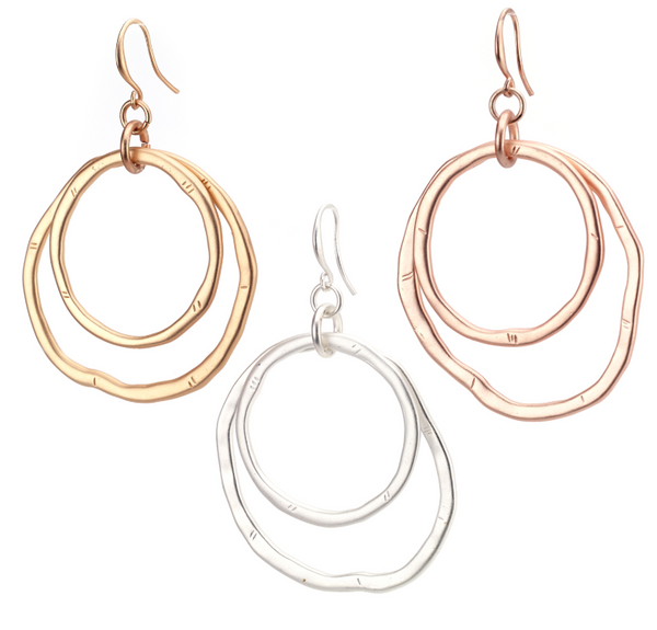 earrings - Double Hoop Earrings - Girl Intuitive - Island Imports -