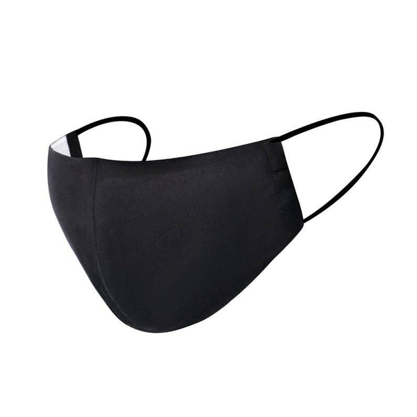 Mask - Face Mask Child 9-12 Reusable 100% Cotton - Girl Intuitive - Lumily - Kids 9-12 / Black