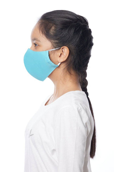 Mask - Face Mask Child 9-12 Reusable 100% Cotton - Girl Intuitive - Lumily -