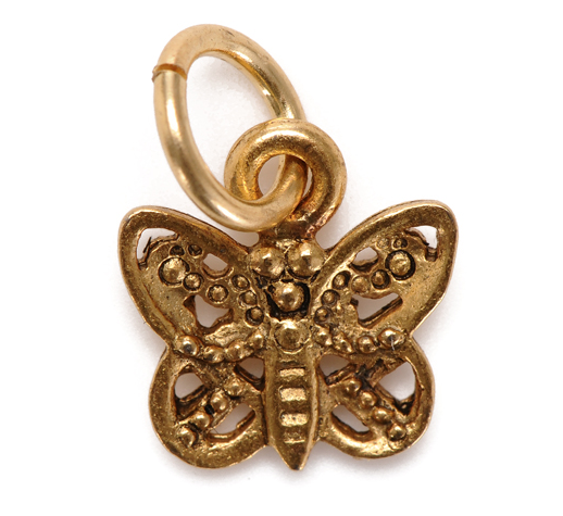 Charm - Butterfly Charm - Girl Intuitive - Jillery - Gold