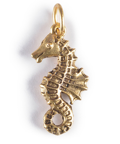 Charm - Seahorse Charm Gold or Silver - Girl Intuitive - Jillery - Gold
