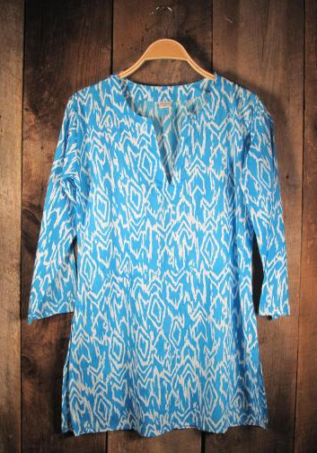 Tunic - Ikat Tunic - Light Blue - Girl Intuitive - Nusantara -