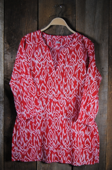 Tunic - Ikat Tunic - Red - Girl Intuitive - Nusantara -