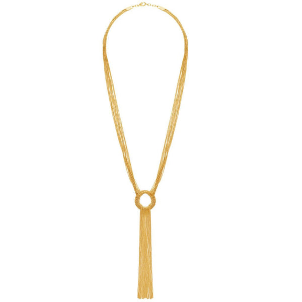 Karine Sultan Jade Long Necklace Girl Intuitive