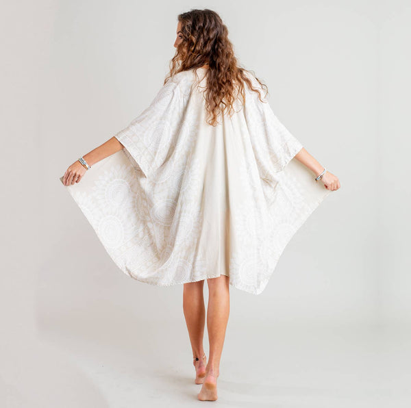 Kimono - Koh Lipe Mandala Kimono - Girl Intuitive - Lotus and Luna -
