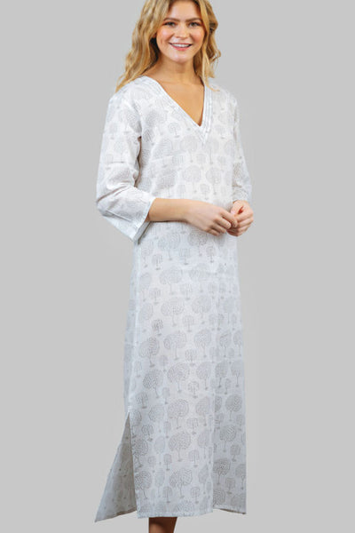 Kaftan - Lajita Kaftan in White - Girl Intuitive - Sevya -