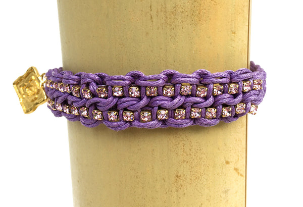 bracelet - Lindsey Friendship Bracelet in Purple - Girl Intuitive - Rose Gonzales -