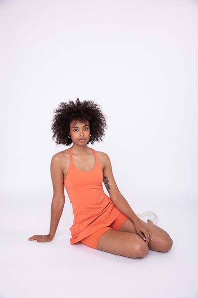 Dresses - Macramé Racerback Active Dress - Girl Intuitive - Mono B -