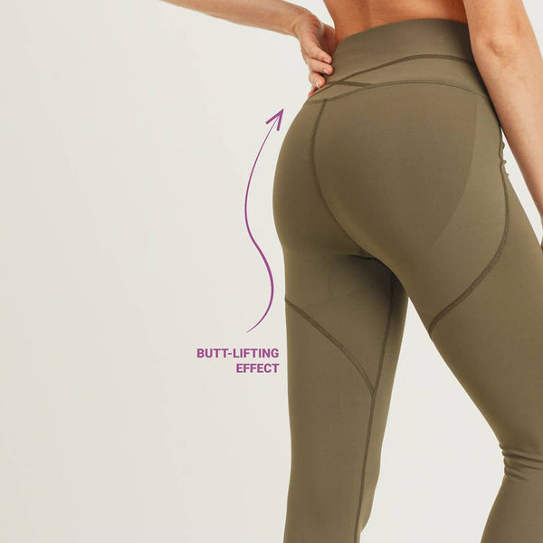 Leggings - Mono B Booty-Pop Highwaist Leggings - Girl Intuitive - Mono B -