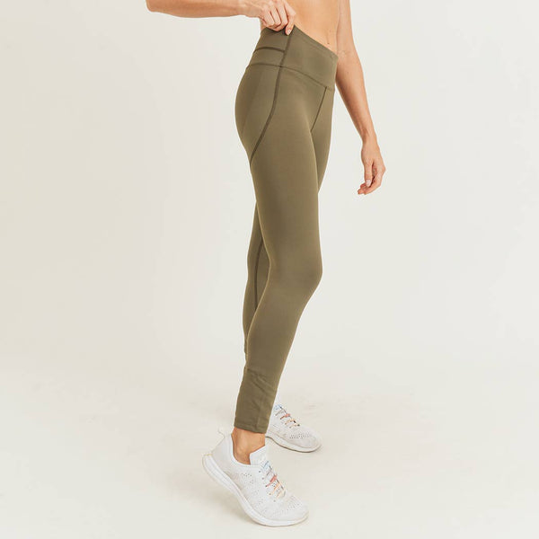 Leggings - Mono B Booty-Pop Highwaist Leggings - Girl Intuitive - Mono B -