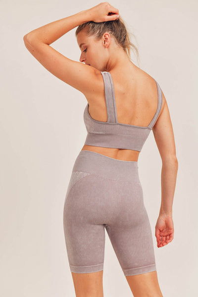 Mono B Spliced Mineral-Washed Seamless Ribbed Sports Bra – Girl Intuitive