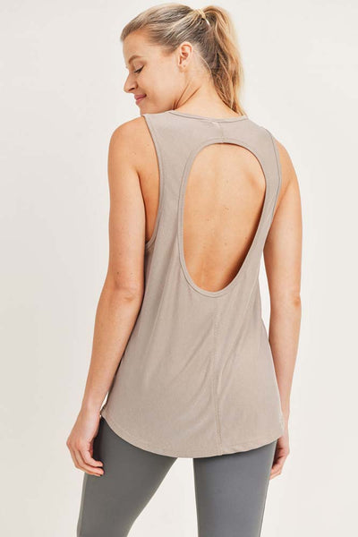 Mono B Cut-Out Back Longline Athleisure Top – Girl Intuitive