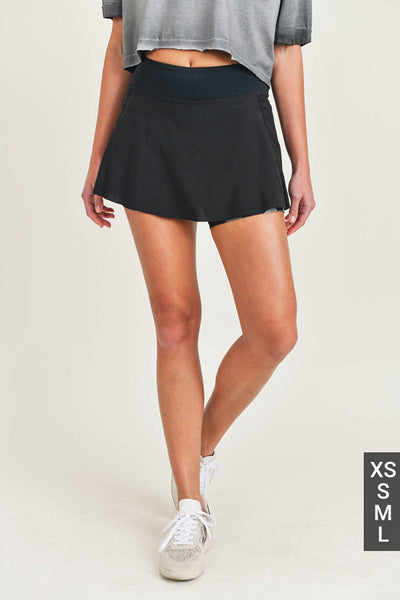 Leggings - Mono B Jungle Camo Perforated Tennis Skort - Girl Intuitive - Mono B -