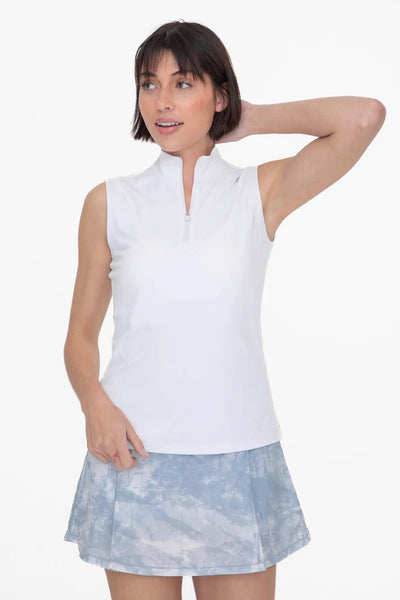 Mono B Mock Neck Golf Tank Top