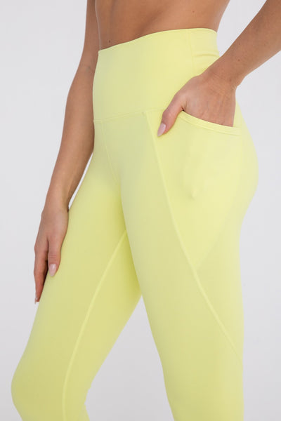 Mono B Tapered Band Essential Solid Highwaist Leggings