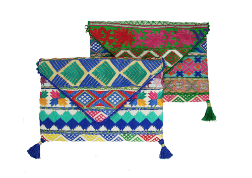 Bags - Phulkari Bohemian Clutch - Girl Intuitive - WorldFinds -