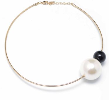Necklace - Polished Pearl Choker - Girl Intuitive - Zenzii -