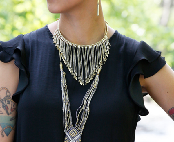 Necklace - Rainfall Choker - Girl Intuitive - WorldFinds -