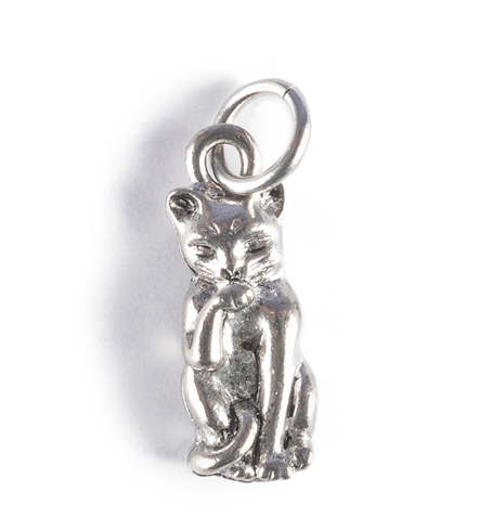 Charm - Cat Charm - Girl Intuitive - Jillery - Silver
