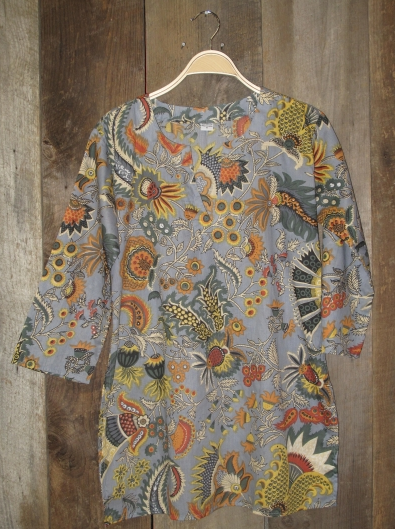 Tunic - Tunic Winter Fall on Gray - Girl Intuitive - Nusantara -