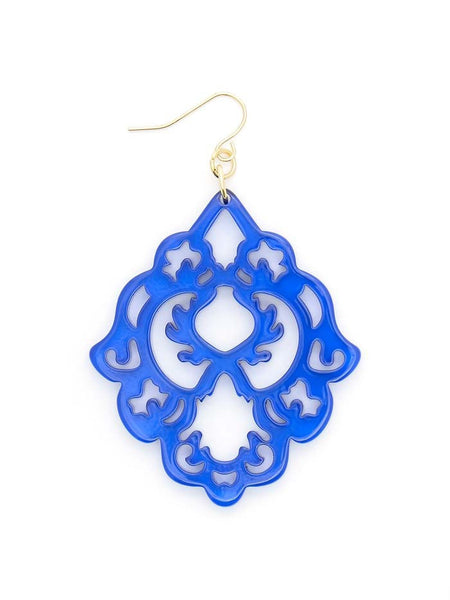 earrings - Scroll Resin Earrings - Girl Intuitive - Zenzii -