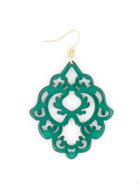 earrings - Scroll Resin Earrings - Girl Intuitive - Zenzii -