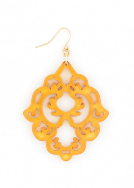 earrings - Scroll Resin Earrings - Girl Intuitive - Zenzii -